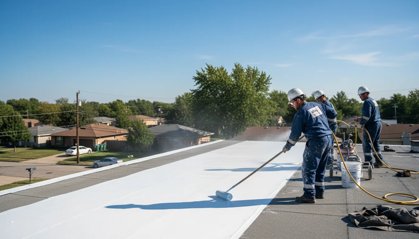 Commercial roof coating in Woodland, AL near me